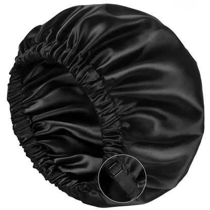 Reversible Satin Bonnet with Adjustable Band
