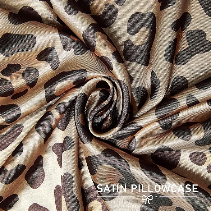 Satin Pillowcase | Brown Leopard
