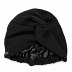 Warm Satin Lined Knit Turban