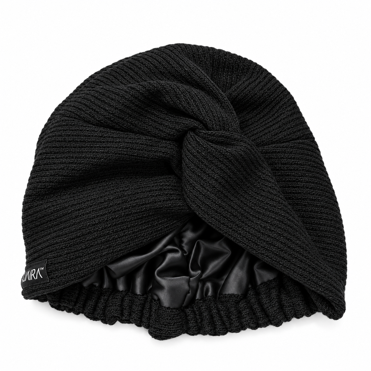 Warm Satin Lined Knit Turban