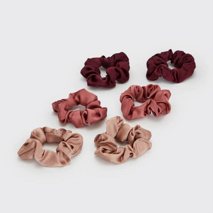 MULBERRY SPICE | Satin Scrunchies 6pc