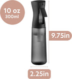Black Continuous Mist Refillable Spray Bottle