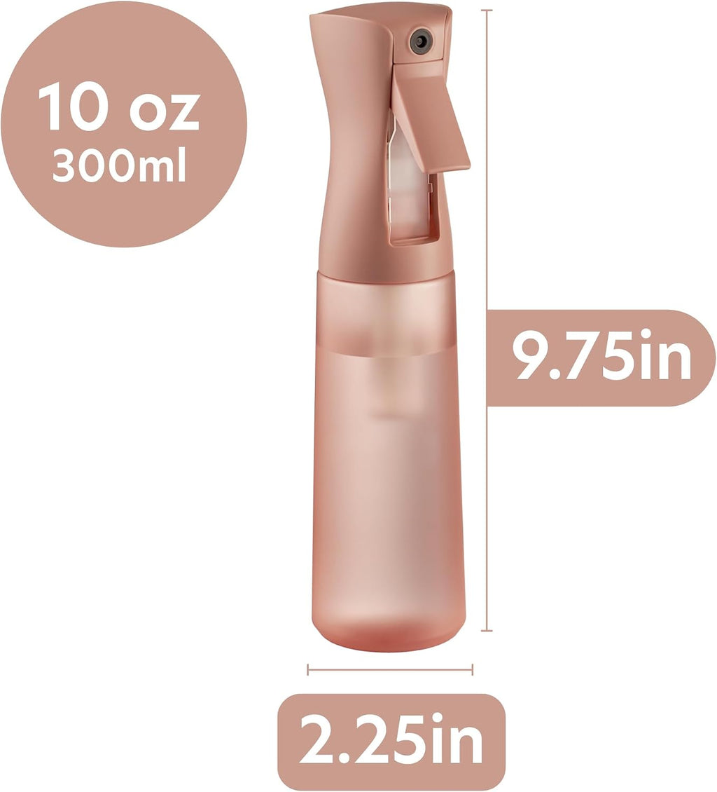 Rose Gold Continuous Mist Refillable Spray Bottle
