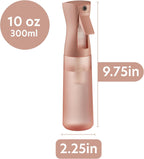 Rose Gold Continuous Mist Refillable Spray Bottle