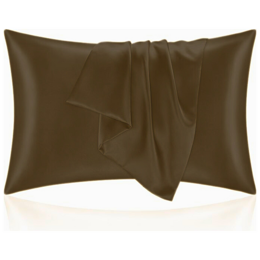 BROWN | Satin Pillowcase Set