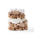 NuAira & Co - Wholesale Scrunchie - Women's - 6 Pc Satin Sleep Scrunchies - Terracotta