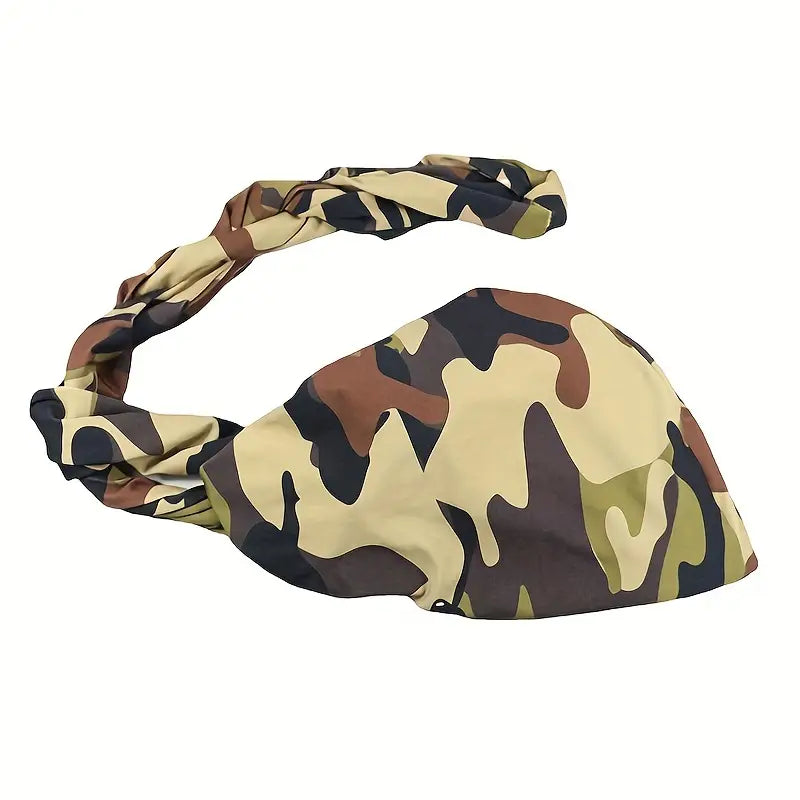 Satin-Lined Halo Turban | Camo - NuAira