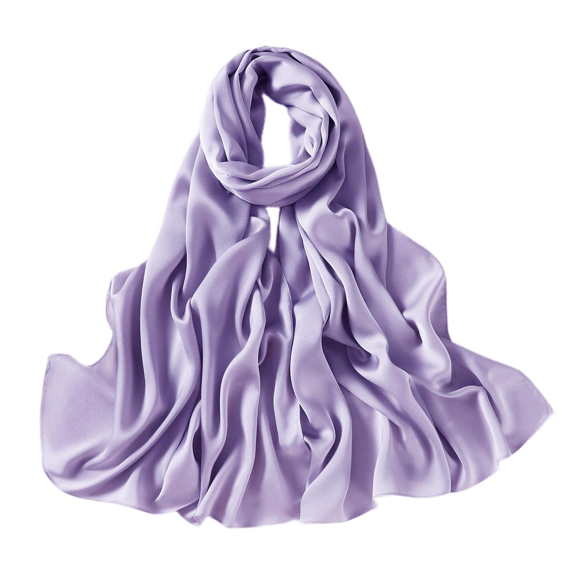 Extra Long Satin Scarf Shawl Wrap (Multiple Colors) - NuAira