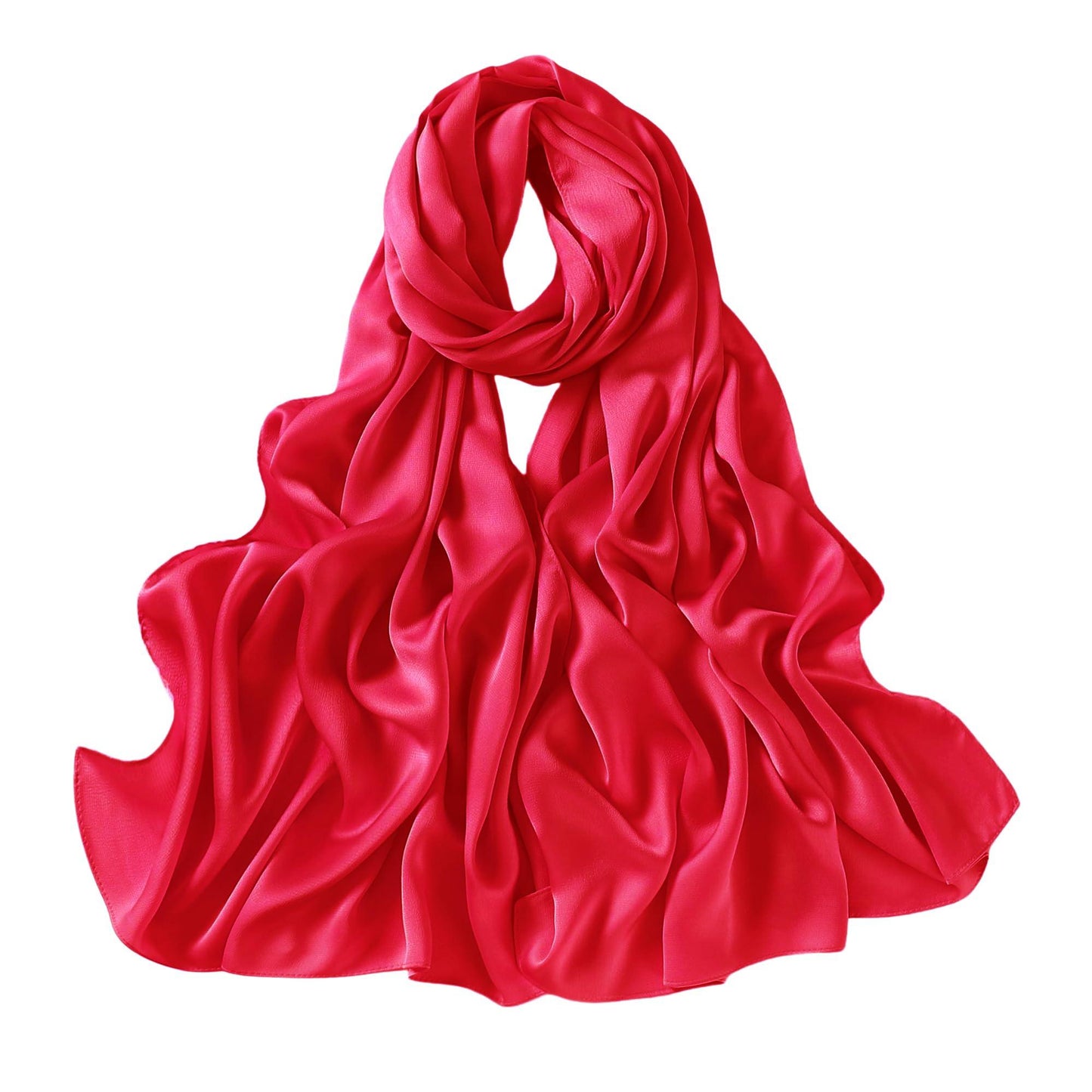 Extra Long Satin Scarf Shawl Wrap (Multiple Colors) - NuAira