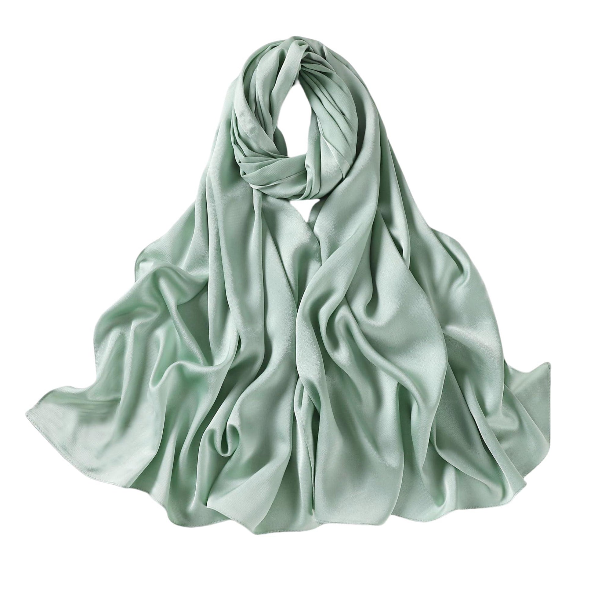 Extra Long Satin Scarf Shawl Wrap (Multiple Colors) - NuAira