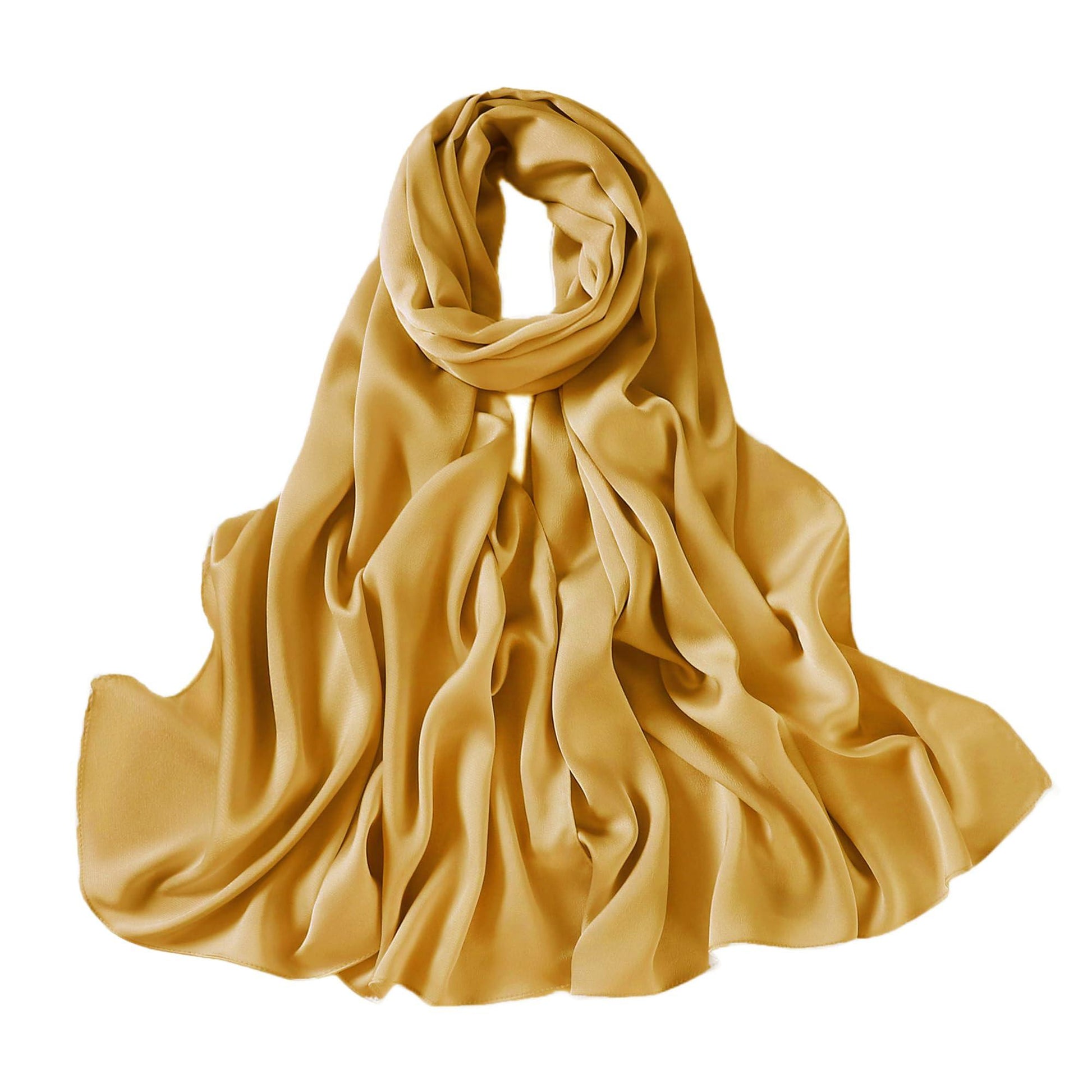 Extra Long Satin Scarf Shawl Wrap (Multiple Colors) - NuAira