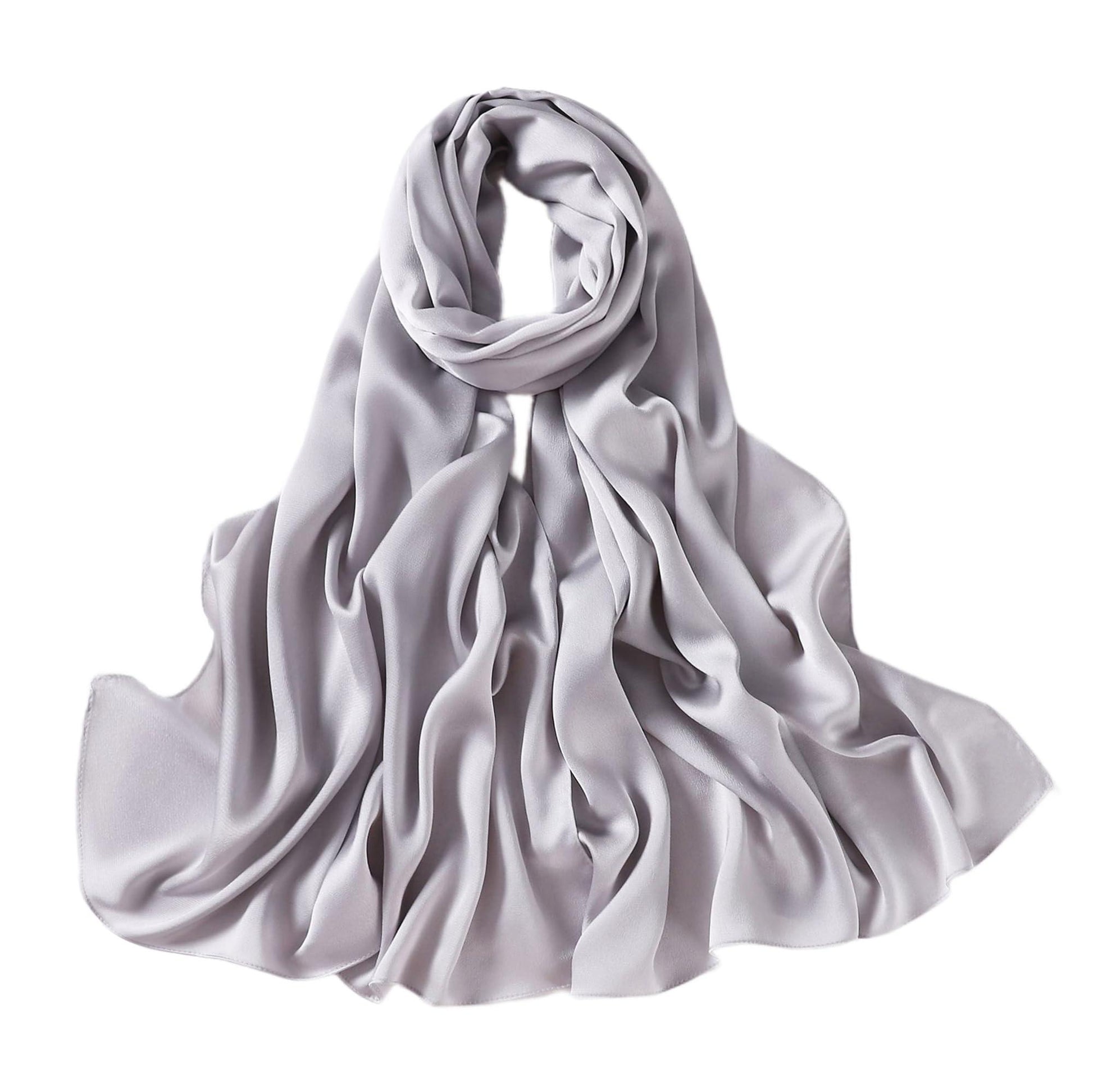 Extra Long Satin Scarf Shawl Wrap (Multiple Colors) - NuAira