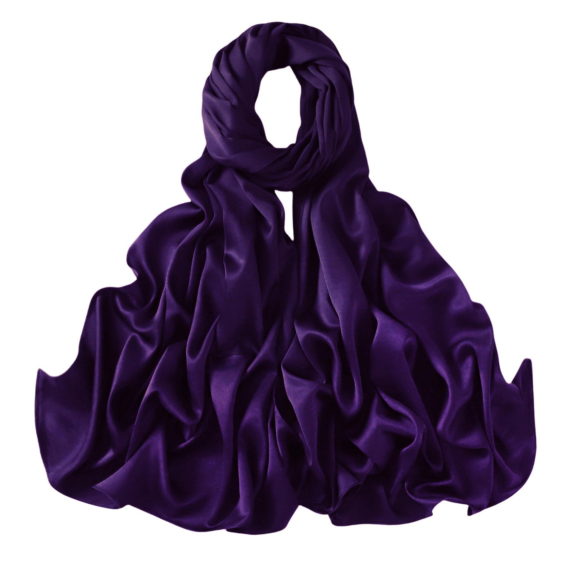 Extra Long Satin Scarf Shawl Wrap (Multiple Colors) - NuAira