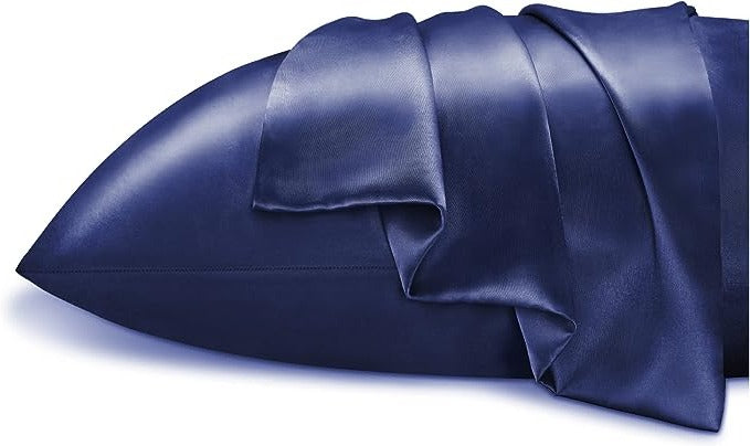 NAVY BLUE | Satin Pillowcase Set