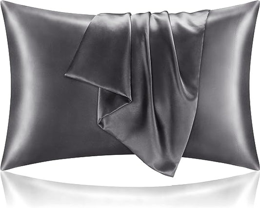 GREY | Satin Pillowcase Set
