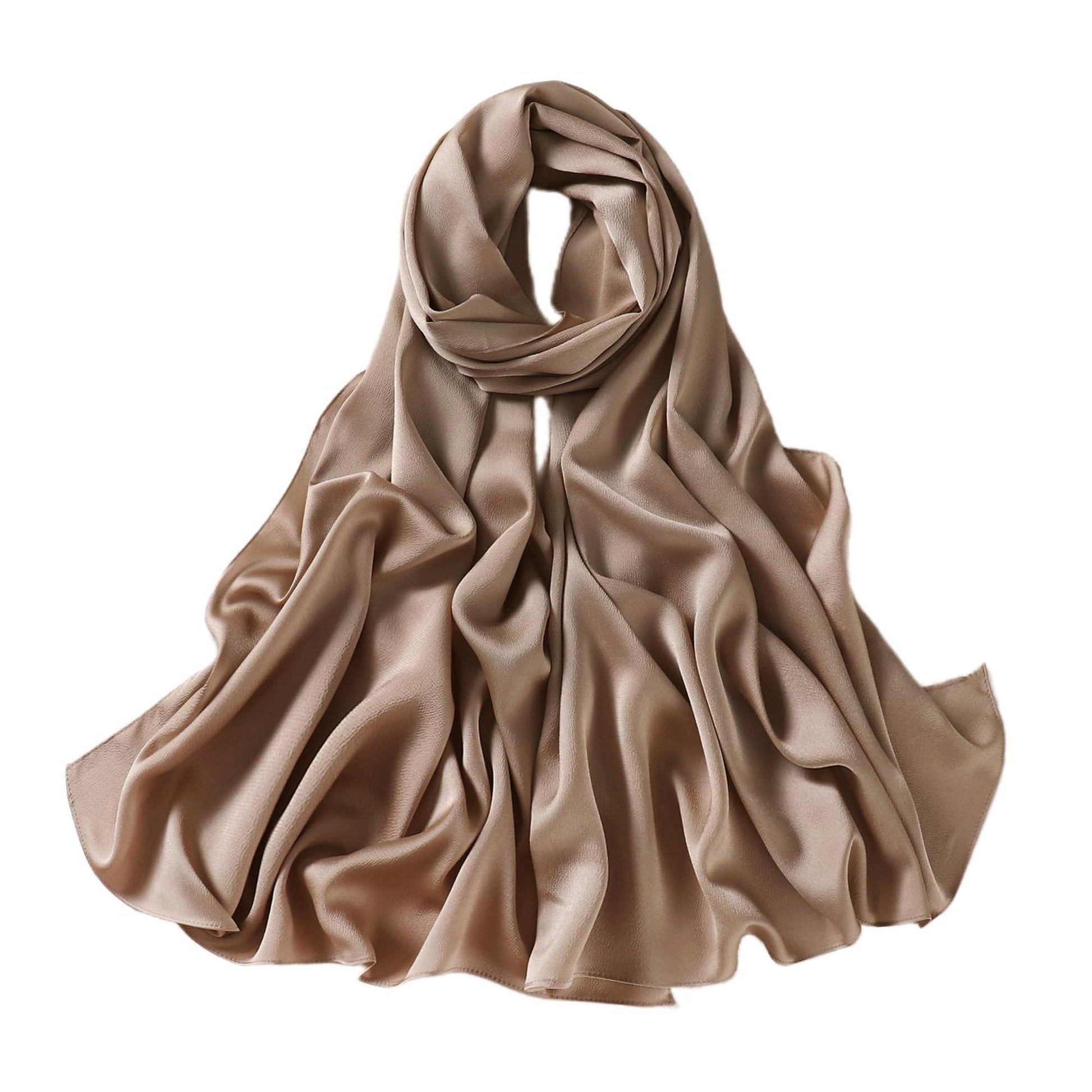 Extra Long Satin Scarf Shawl Wrap (Multiple Colors) - NuAira