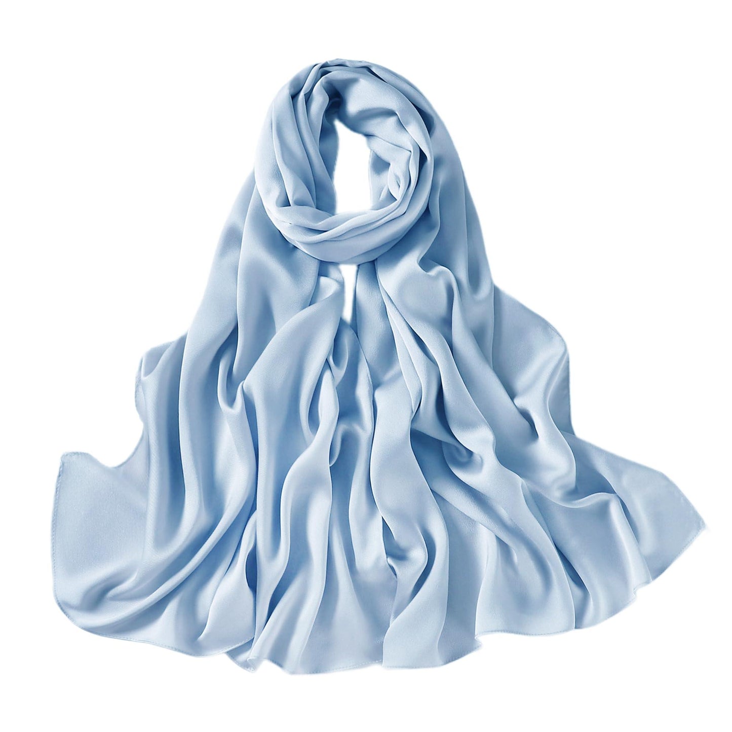 Extra Long Satin Scarf Shawl Wrap (Multiple Colors) - NuAira