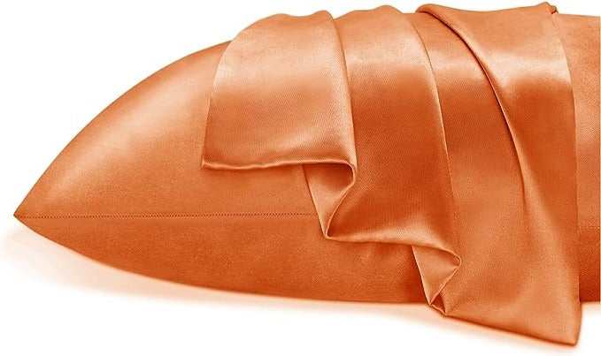 ORANGE | Satin Pillowcase Set