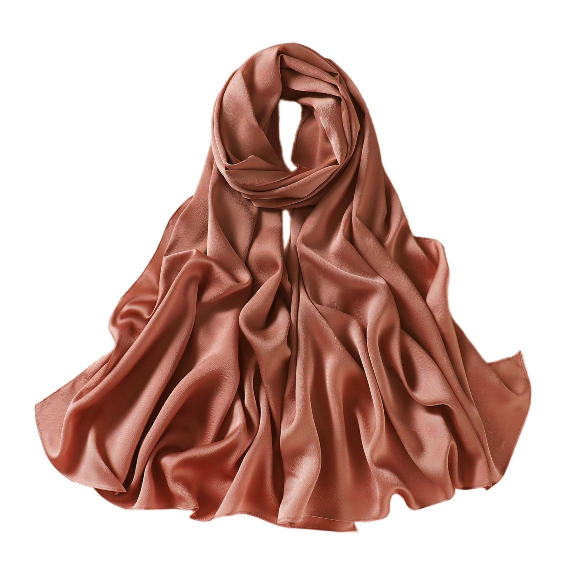 Extra Long Satin Scarf Shawl Wrap (Multiple Colors) - NuAira