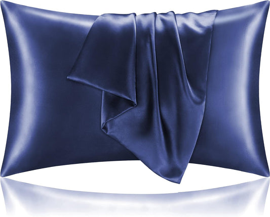 NAVY BLUE | Satin Pillowcase Set