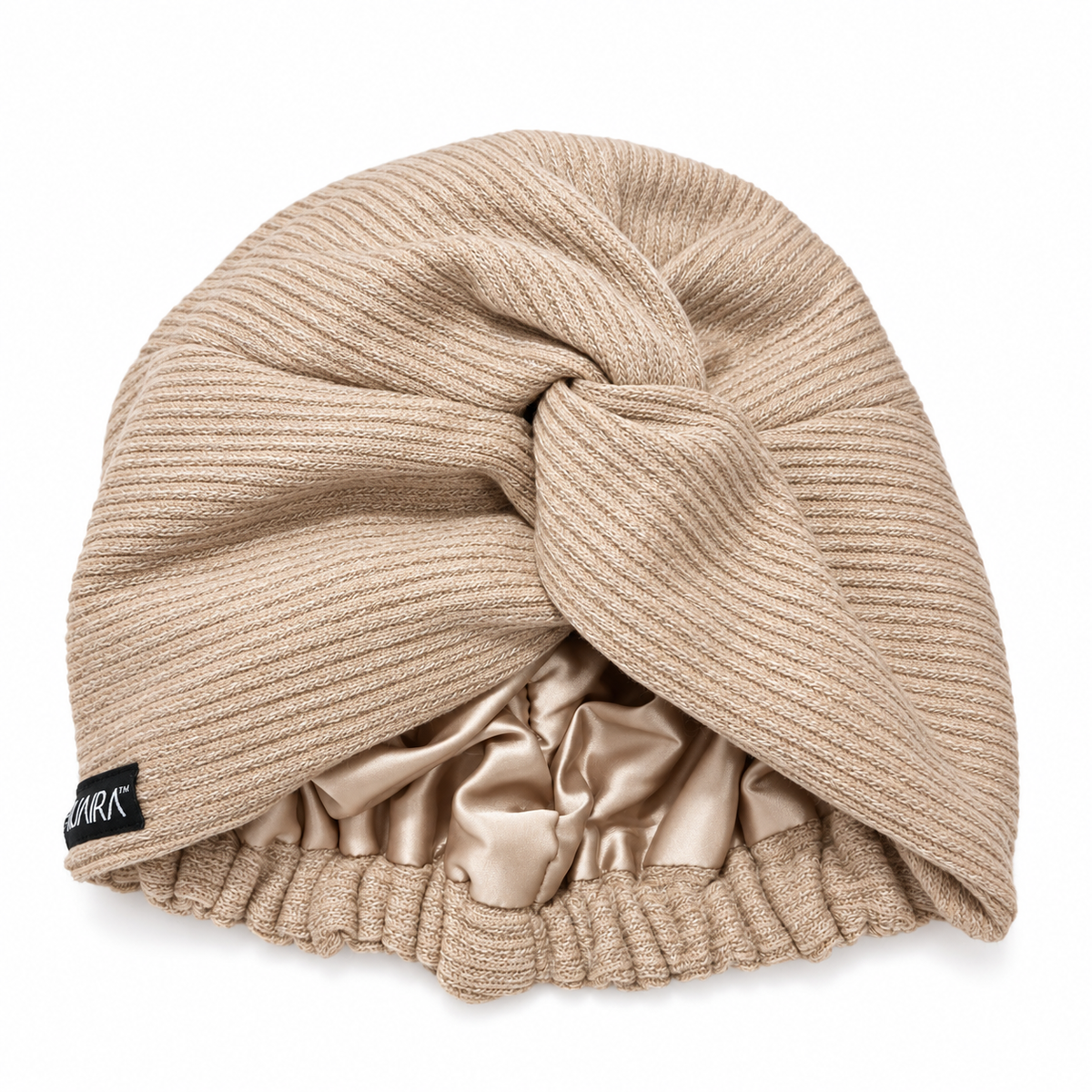 Warm Satin Lined Knit Turban