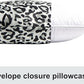 Juego de fundas de almohada de satén con estampado de leopardo en blanco y negro