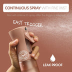 Rose Gold Continuous Mist Refillable Spray Bottle