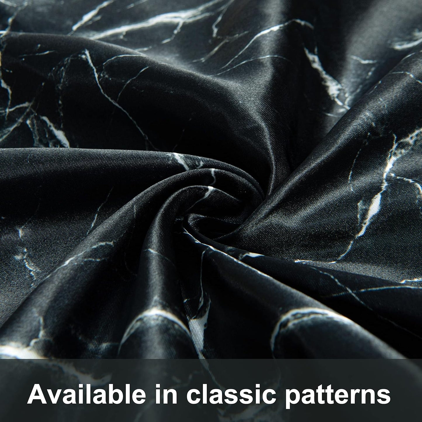 Satin Pillowcase | Black Marble