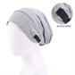 Satin-Lined Slouchy Beanie | Light Grey - NuAira