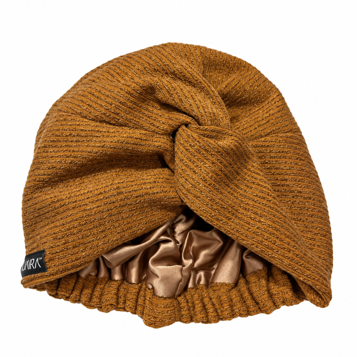 Warm Satin Lined Knit Turban