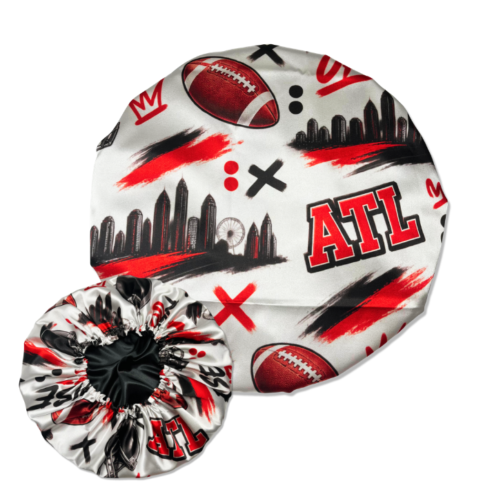 Atlanta Football Satin Bonnet Cap