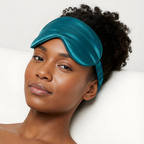Teal Satin Sleep Mask