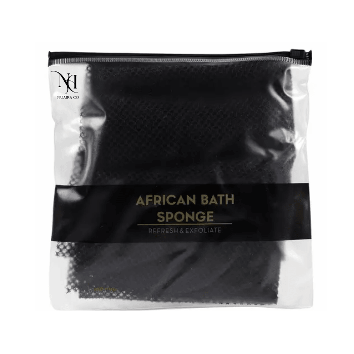 Black African Net Bath Sponge - NuAira