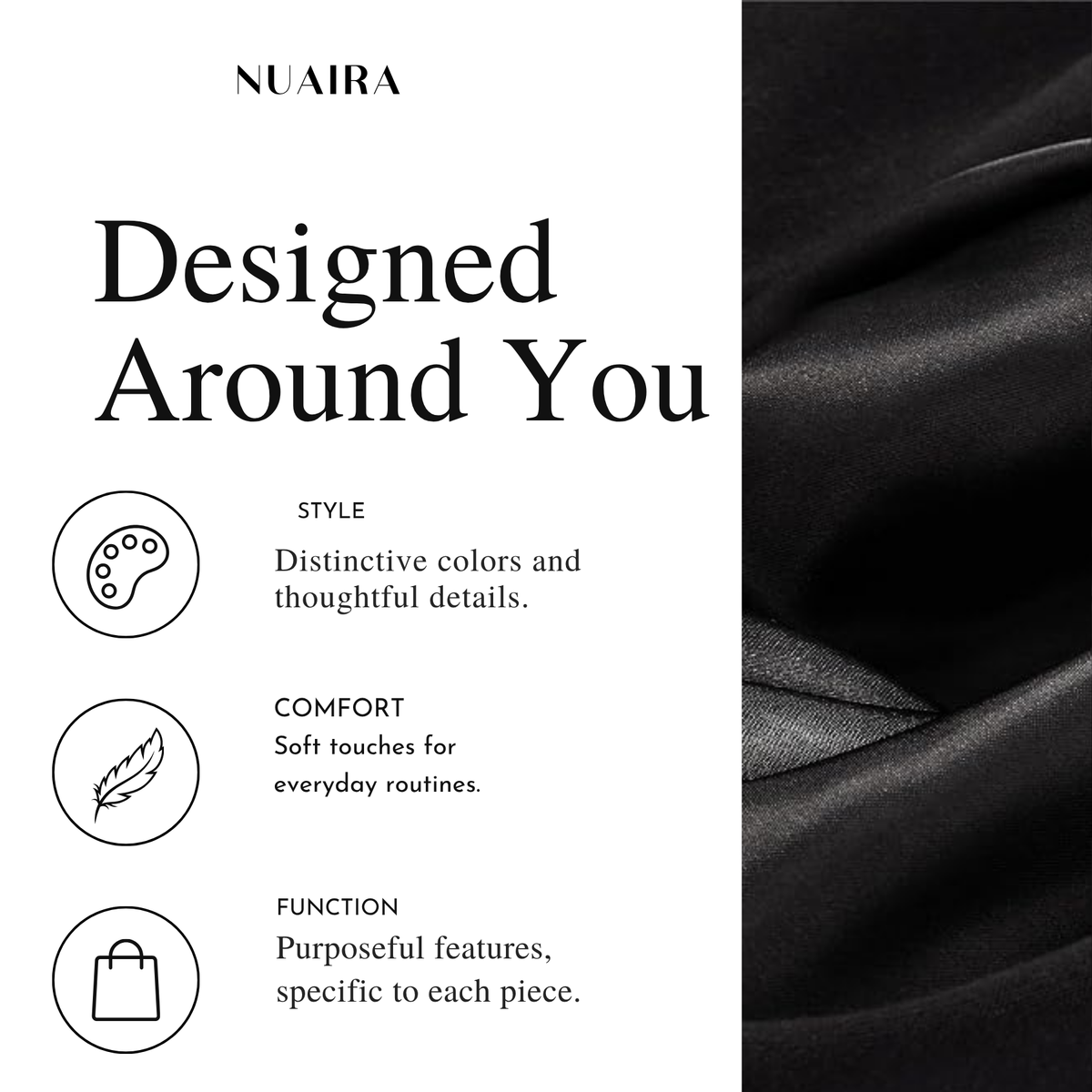Black Satin Lined Hoodie