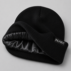 Kids Satin Lined Winter Beanie Hat – Cozy, Hair-Protective & Warm