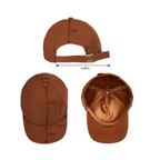 Satin Lined Baseball Cap - Brown