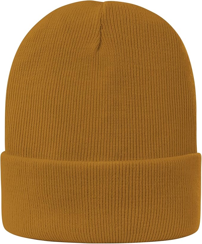 Caramel Knitted Winter Beanie Hat NUAIRA