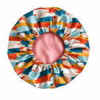 Mod Brush Strokes Satin Bonnet