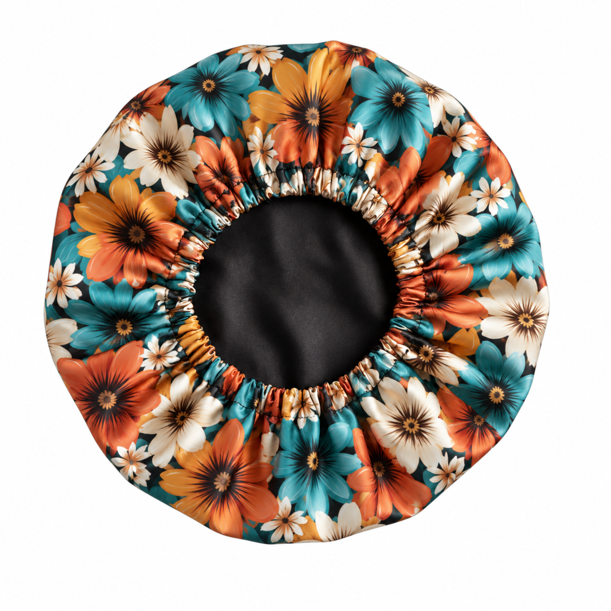 Autumn Blossom Satin Bonnet
