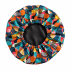 Kaleidoscope Geometric Satin Bonnet