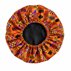 Kente Cloth Satin Bonnet