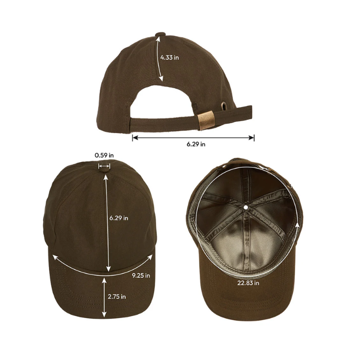 Satin Lined Baseball Cap - Dark Olive