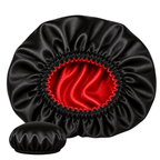 Double layer satin bonnet hair for curly hair, braids and locs