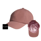 Satin Lined Baseball Cap - Dusty Rose