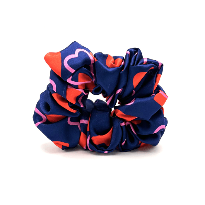 Field of Hearts Satin Bonnet & Scrunchie - NuAira