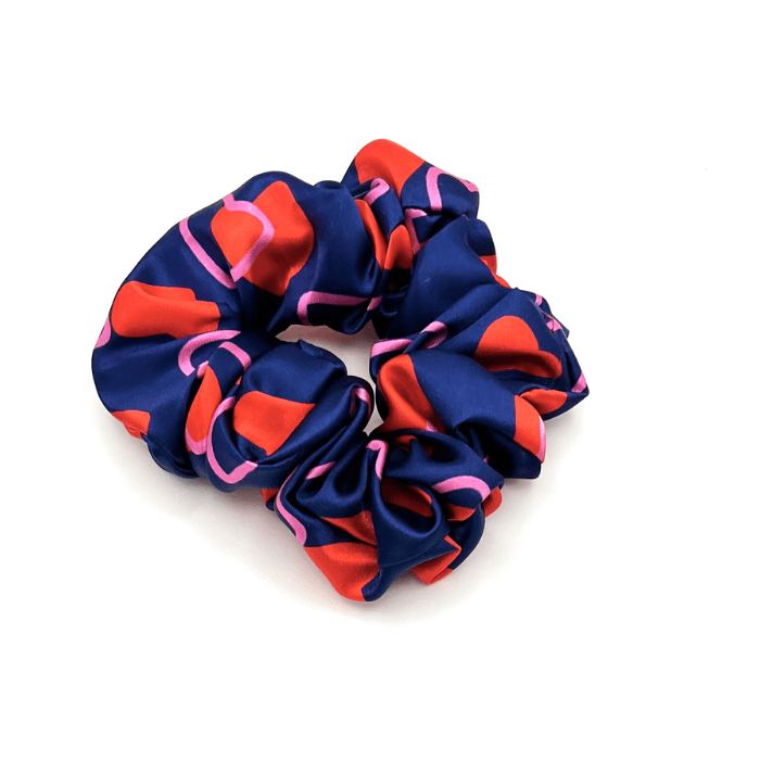 Field of Hearts Satin Bonnet & Scrunchie - NuAira