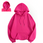 Satin Lined Oversized Hoodie - Fuchsia