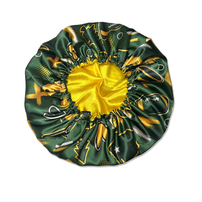 Green Bay Football Satin Bonnet Cap