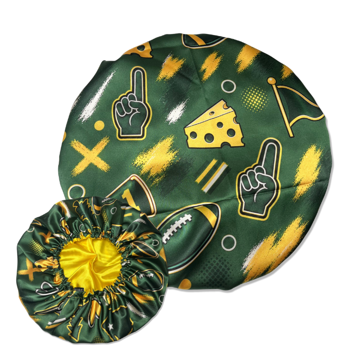 Green Bay Football Satin Bonnet Cap
