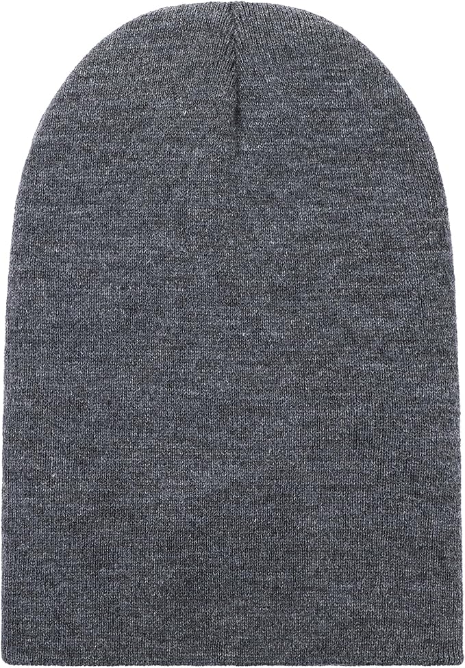 Grey Knitted Winter Beanie Hat NUAIRA